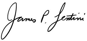 President James Lentini signature