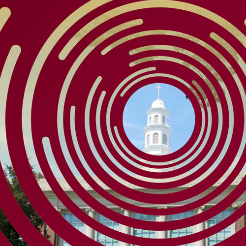 Cupola atop a building on the Molloy University campus