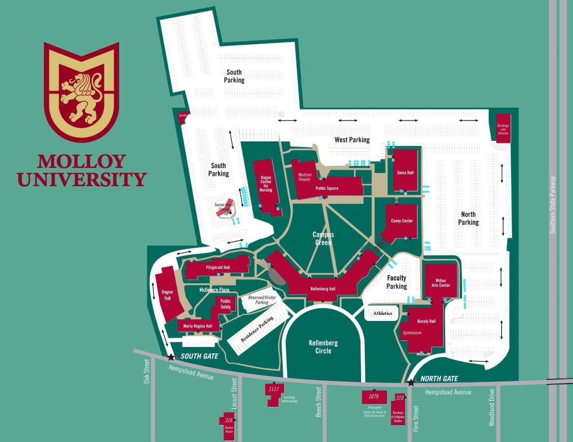 Accessible Parking Map Molloy University Rockville Centre Campus