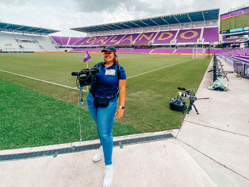 Bernadette Conway a Orlando City Soccer game