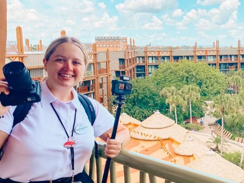 Bernadette Conway working at Disney's Animal Kingdom Lodge