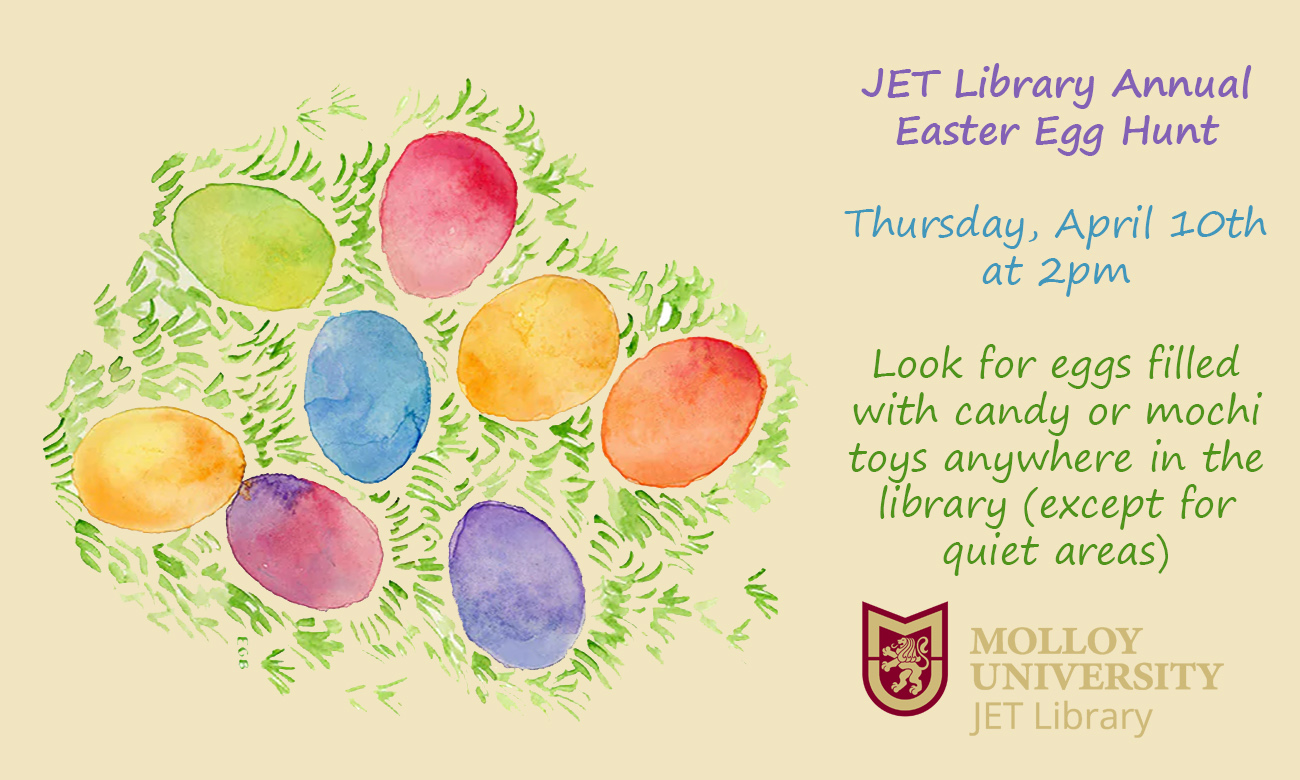 library egg hunt flier