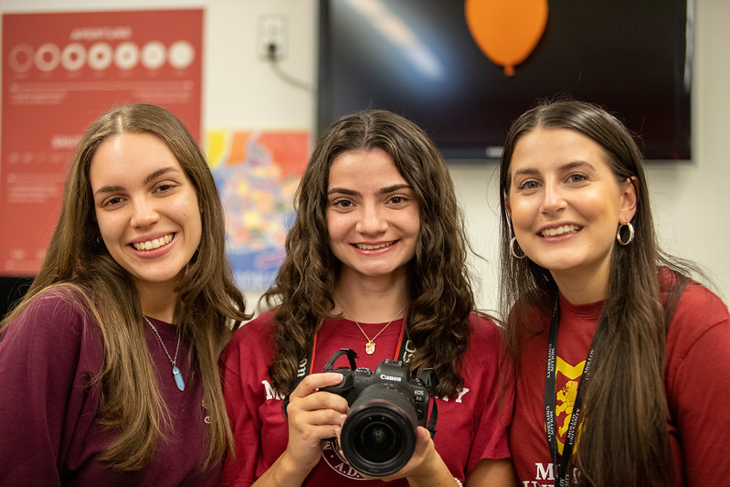 Students enjoying Molloy campus life.